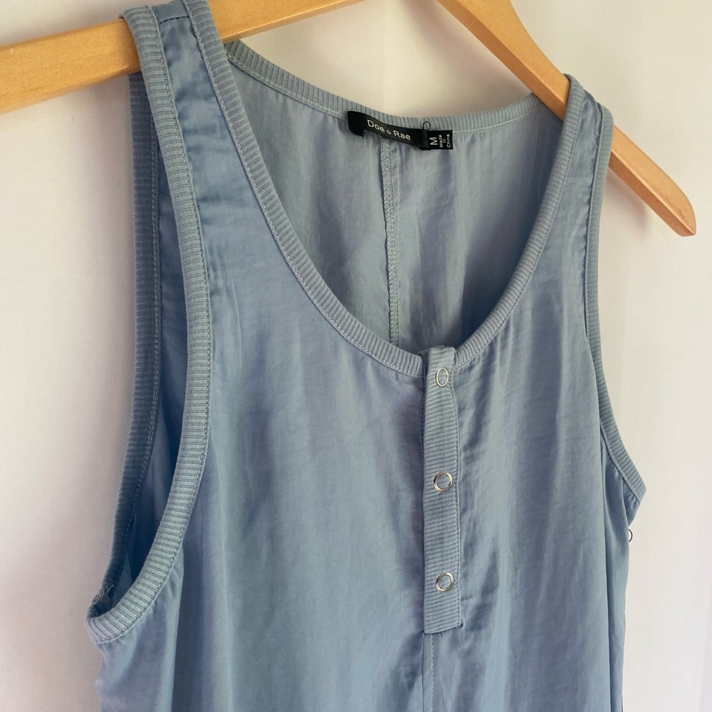 Doe & Rae Button Front Blouse Tank